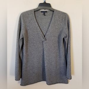Enzo Mantovani Women's Gray 100% Cashmere Sweater Size Medium